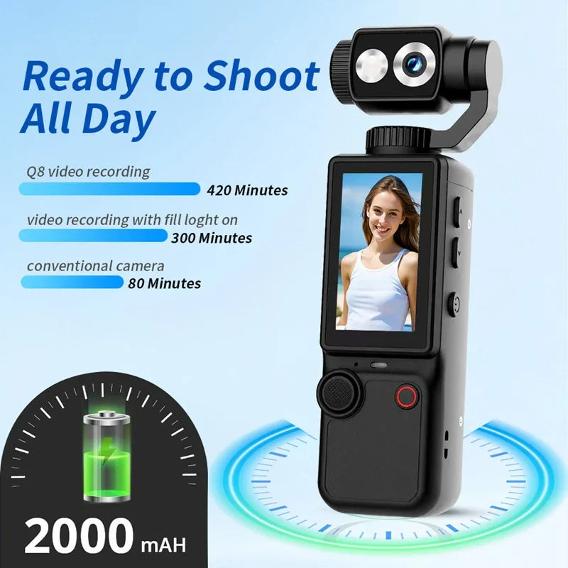 Portable 4K Wearable Sports Camera
