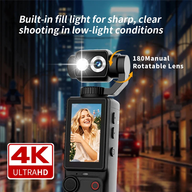 Portable 4K Wearable Sports Camera